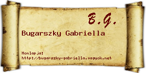 Bugarszky Gabriella névjegykártya