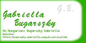 gabriella bugarszky business card